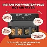 Instant Pot Vortex Plus XL 8-Quart Dedicated Air Fryer with ClearCook Window