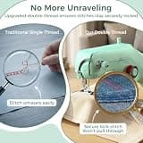 Vaspow ZDML-6 Double Thread Handheld Sewing Machine with Magnetic Motor