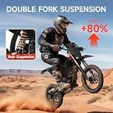 QRONGE X1 Spark 60V 28.8Ah Mid-Drive Electric Dirt Bike, 4500W Peak Output