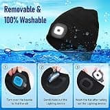 Generic Unisex USB Rechargeable LED Alpine Running Beanie Cap for Teens