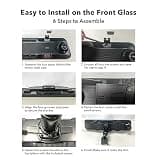 WOLFBOX OEM Windshield Bracket for Mirror Dash Cams
