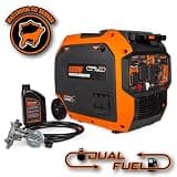 WEN 6800-Watt Dual Fuel RV-Ready Electric Start Portable Inverter Generator Series
