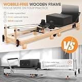 PAETA Premium Wooden Foldable Pilates Reformer Machine with Sitting Box