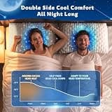KUCEY Cooling Shredded Memory Foam Side Sleeper Bed Pillow for Neck Pain