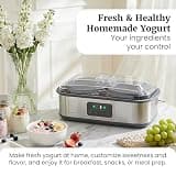 Elite Gourmet ProBioticPRO Stainless Steel Digital Programmable Yogurt Maker