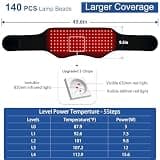 KingPavonini Triple-Wavelength Red Light Therapy Belt