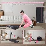 Upgraded 2026 Foldable Walking Pad with Incline and Stabilizing Handle