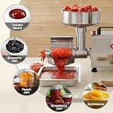 ARINOO 450W Commercial Electric Tomato Strainer with Dual-Channel Auto-Separation