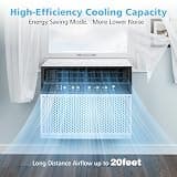COWSAR 12,000 BTU U-Shaped Bracket-Free Window Air Conditioner System