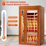 X-Vcak 1-2 Person Dry Heat Infrared Sauna with Bluetooth & Chromotherapy