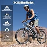 Funhang EB-M1 26-Inch Mountain Electric Bike, 1000W Motor, 48V 374Wh Battery