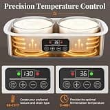 Suteck 2-Quart Capacity Stainless Steel Yogurt Maker with 48-Hour Digital Timer