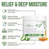 Wild Naturals Eczema & Psoriasis Cream with Organic Aloe Vera and Soothing Manuka Honey