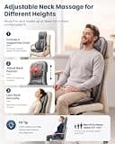 COMFIER Portable Massager Chair Pad with Heat and Waist Air Compression