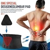 FEATOL Back Brace Support Belt with Lumbar Pad and Rigid Support Strips