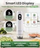 UPRUBE Cordless Handheld Vacuum Sealer with Active Liquid Drainage Tube