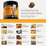Premium Dog Allergy Relief Immunity Chews with Salmon Oil & Probiotics, 90 Ct