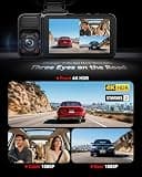REDTIGER F17 4K 3-Channel Dash Cam with STARVIS 2 and Cabin Recording