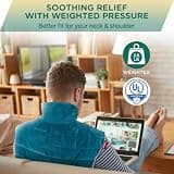 Comfytemp 2.6lb Heavy Weighted Electric Heating Pad for Neck and Shoulder Pain