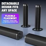 Puriom 100W Detachable Smart TV Soundbar and Stereo Tower Speaker System