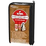 KIWI Suede and Nubuck Complete Shoe Cleaner Kit with Protector Spray and Brush Block