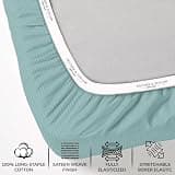 Feather & Stitch 500 Thread Count 100% Cotton Sateen Queen Sheet Set, 18-Inch Pockets