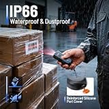Tera Mini 2D Pocket Wireless Bluetooth Barcode Scanner with IP66 Waterproof Rating