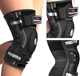 NEENCA Professional Hinged Knee Support with Patented X-Strap System