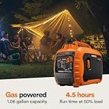 Generac 3,300-Watt Gas Powered Portable Inverter Generator with USB Ports