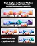 WAVLINK Triple 4K@60Hz DisplayLink Docking Station