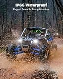 Ehaho 25-Inch UTV Soundbar with 500W Class-D Amplifier and RGB Lights