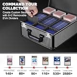 Kabinka Graded Card Storage Case with TSA Combination Lock, 140+ Capacity