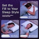 DreamyBlue Signature Adjustable Shredded Memory Foam Pillow with Bamboo Rayon Cover