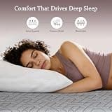 Sleepmax 3-Inch Extra Firm Fusion Memory Foam Mattress Topper, Queen Size
