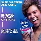 Crest 3D Whitestrips Sensitive White Enamel-Safe Teeth Whitening Kit, 18-Day