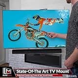 MantelMount MM815 Automated Remote Control Pull-Down Fireplace TV Mount