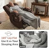 MCombo 7634 Triple Motor Power Lift Recliner Chair with Massage and Dual Heat