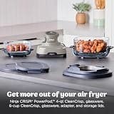 Ninja Crispi 4-in-1 Glass Air Fryer With Non-Toxic 4-Quart Glass Cooking Container