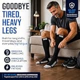 SB SOX Firm Graduated Support Compression Socks for Men & Women (20-30 mmHg)