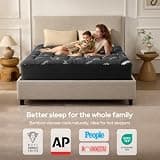 BEDLORE Pillow Top Mattress Topper, Breathable Bamboo Viscose, King Size