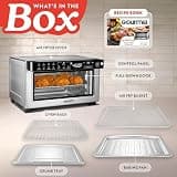Gourmia Digital Air Fryer Toaster Oven with 12 Presets and 4-Slice Capacity