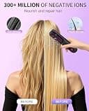 KNISUZ Go Brush Pro Ultra Light Cordless Hair Straightener Brush Pink