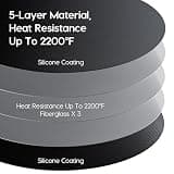 Premium 38-Inch 5-Layer Fireproof Deck Mat Designed for Solo Stove Bonfire Pits