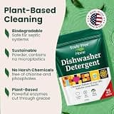 Truly Free Eco-Friendly Fragrance-Free Refillable Dishwasher Detergent Powder