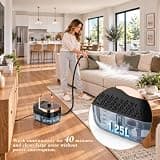 Enromted 2500W Portable Steam Cleaner with Continuous Refill Capability