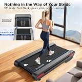 Jogwell Extra-Wide Auto Incline Walking Pad with 3.5HP Motor and 450 LBS Capacity