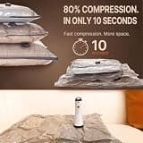 Cozy Essential Travel Vacuum Storage Bags With Cordless Type-C USB Pump, 15 Pack
