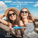 AUREAPIX 8K WiFi Digital Camera with 96MP Resolution and 20X Precision Zoom