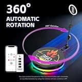 MWE 360 Spinning Video Photo Booth with Flight Case, 31.5-inch