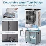 Uthfy 48-Inch 6288 CFM Commercial Swamp Cooler with 21.5-Gallon Detachable Tank